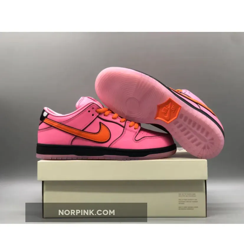 The Powerpuff Girls X Nike SB Dunk Low Blossom Lotus Pink