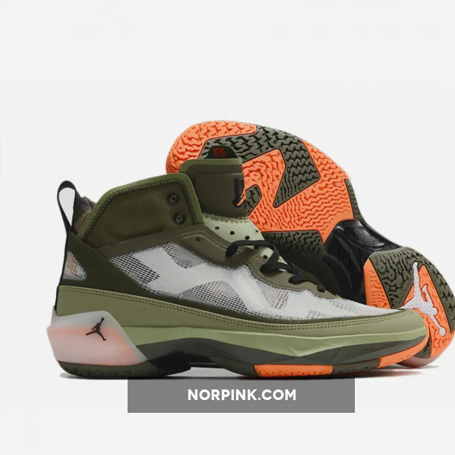 UNDEFEATED X Air Jordan 37 Olive Orange