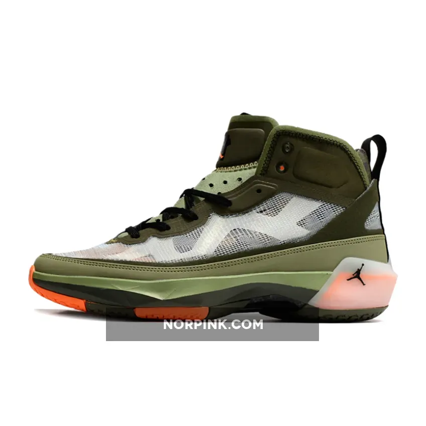 UNDEFEATED X Air Jordan 37 Olive Orange UNDEFEATED X Air Jordan 37 Olive Orange